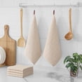 thumbnail image 2 of 100% Cotton Terry Kitchen Dish Cloths, Ultra Soft and Absorbent Dish Towels for Kitchen, Suitable for Drying and Washing Dishes, 4 Pack, 12 x 12 Inches, Beige, 2 of 8
