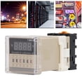 thumbnail image 1 of S Time Relay, Digital LCD Delay Timer 0.1s to 99h Adjustable with Normally Open Close and Reset Pause, for Street Light LED Neon Lights Electrical Cabinet, 1 of 7