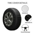 thumbnail image 4 of Kdxio Bee and Flowers for Tire Cover Wheel Protectors Tyre Covers Weatherproof Wheel Covers Universal Fit for Trailer Rv SUV Truck Camper Travel Trailers 17 inch, 4 of 8