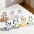 thumbnail image 2 of Handmade Glass Dog Hand Blown Mini Glass Dog Figurine Handmade Transparent Dog Sculpture Cute Collectible Ornament for Home Decor Desk Decoration Pet, 2 of 8