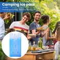 thumbnail image 4 of Sioweci Ice Packs for Lunch Boxes Coolers Leak-Proof Quick Freeze Reusable Freezer Packs with Water Cold Up to 8 Hours Ice Packs for Beach Camping Fishing Hiking Blue, 4 of 11
