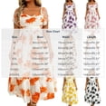 thumbnail image 3 of Erwazi Summer Dresses for Women Print Square Neck Short Sleeve A Line Dress Trendy Casual Style for Daily Wear Outdoor Activities Relaxed Daily Look Dresses, 3 of 6