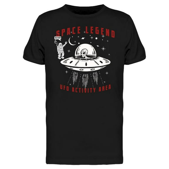 Space Legend Alien T-Shirt Men -Image by Shutterstock, Male x-Large