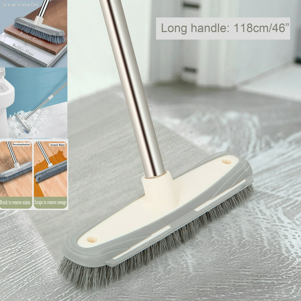 Floor Scrub Brush with Long Handle, Long Handle Scrub Brush, Detachable ...