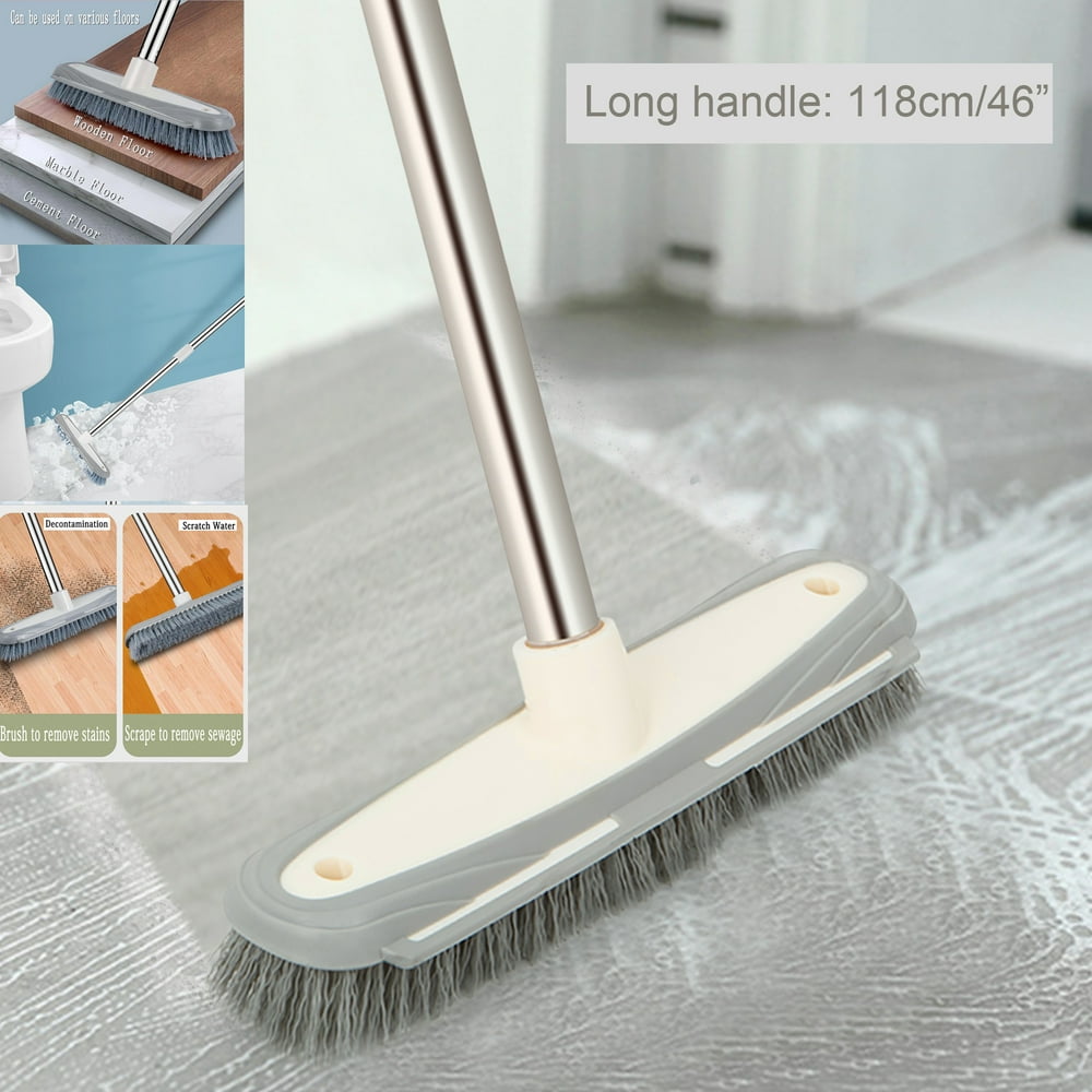 Floor Scrub Brush with Long Handle, Long Handle Scrub Brush, Detachable ...