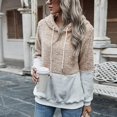thumbnail image 4 of Cilsoka Lightweight Hoodie Women Blue Crewneck Sweatshirts Women Graphic Pullover Sweatshirts for Women with Zipper Womens Long Sleeve Tops Casual White My Orders past Orders, 4 of 6