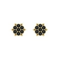 thumbnail image 3 of 0.28Ct Brilliant Round Cut Studs Natural Onyx 18K Yellow Solid Solid Gold Everyday Dainty Earrings Screw Back, 3 of 7