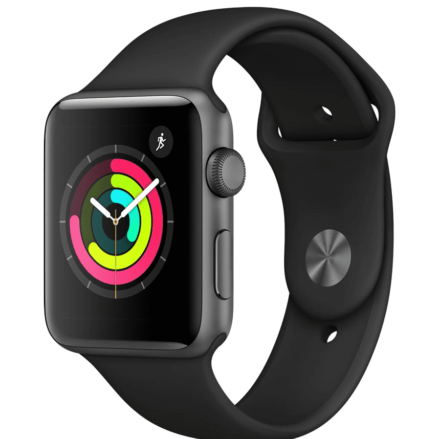 Apple Watch Series 3 GPS Space Gray - 42mm - Black Sport Band