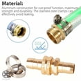 thumbnail image 4 of Luxtrada Garden Hose Repair Mender Kit Hose Connector 3/4-5/8 Male Female Connector w/ Stainless Clamp Set, 4 of 11