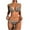 Brown, variant on Zuesphe Swim Suits for Women 2025 Plus Bathing Suit for Women 2 Piece Bikini Plus Size Swimwear for Women High Waist 2 Piece Sexy White Beachwear Women Criss Cross Back