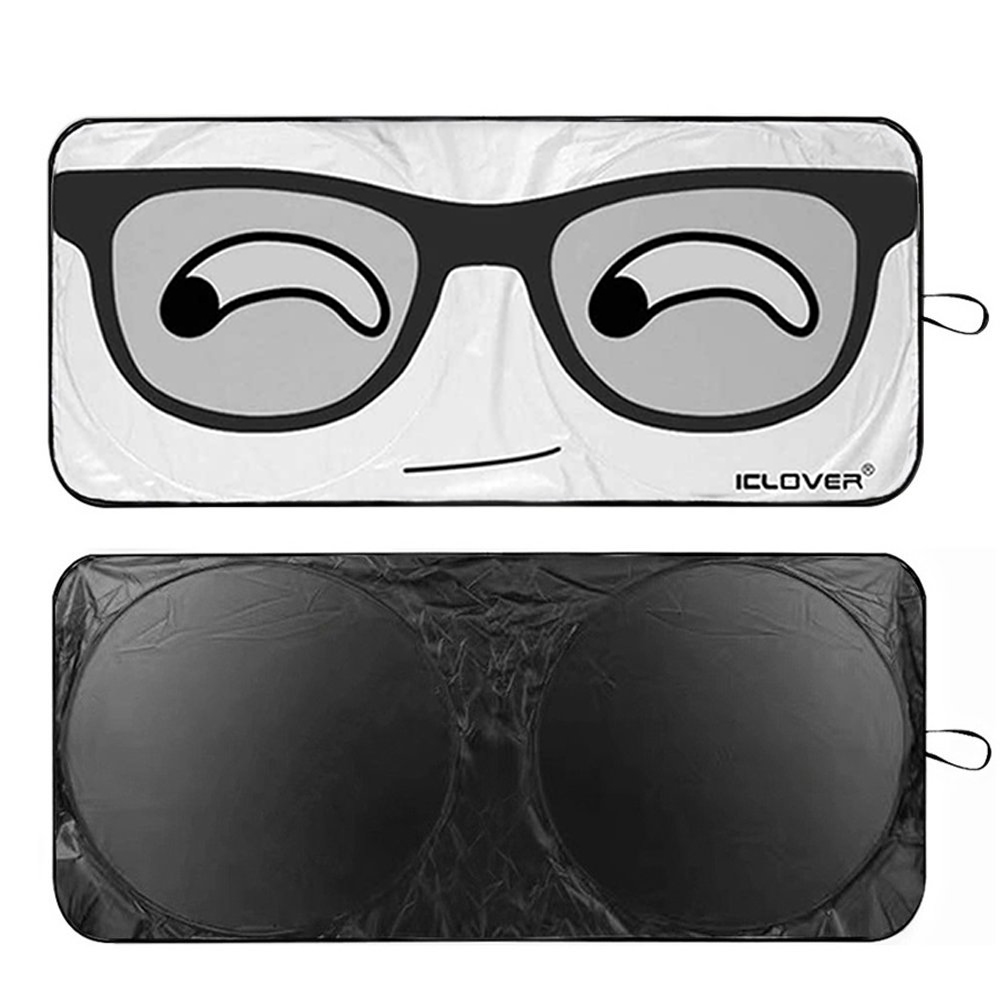 HOMEYA Car Windshield Sun Shade, 59" x 33.5", Universal photo 8