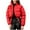 Red, variant on Oksale Cropped Puffer Jacket Women Casual Zip Up Quilted Jackets Cozy Long Sleeve Down Coats Stand Up Collar Outerwear Lightweight Warm Overcoat 2025 White M