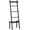 Black, variant on 5 Tier Bamboo Blanket Ladder Shelf for Living Room and Bedroom, Farmhouse Storage and Decor Towel Holder Rack in Black