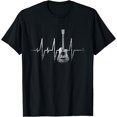 thumbnail image 1 of Heartbeat Guitar T-Shirt - As Picture - M, 1 of 4