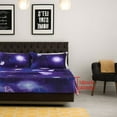 thumbnail image 6 of PiccoCasa Soft Polyester 4-Piece Galaxy Bed Sheets Bedding Set Queen Purple, 6 of 6
