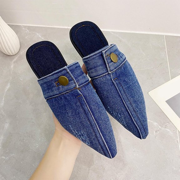 Xunlbb Clearance Sale Sandals! Fashion Women Casual Singl Shallow Mouth Comfortable Flats Shoes Women's Sandals