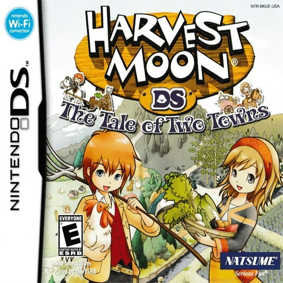 DS Game Cartridges Harvest Moon DS Tale of Two Towns US Version, DS Game Card for NDS 3DS DSI DS