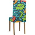 thumbnail image 4 of Funda protectora para silla elástica ABPHQTO estilo dibujos animados peces juego de 4, 4 of 4