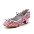 thumbnail image 5 of Kushyshoo Pink Girls Dress Shoes Mary Jane 1.5in Low Heel Pumps Wedding Party Princess 2M, 5 of 7