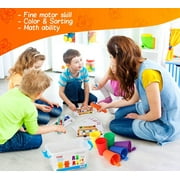 BMAG 60 Pcs Counting Bears Sets with Matching Sorting Cups, STEM Educational Toys for Toddler Preschool