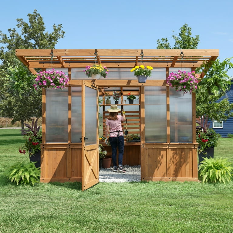 Backyard Discovery Poppy 11'x7' Cedar Wood and Polycarbonate