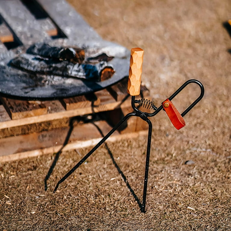 Heavy Duty Fireplace Tongs Lightweight Scissors Fire Tongs Grill Clamp Tool for BBQ Accessories Firewood Fire