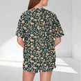 thumbnail image 2 of Lopecy-Sta Womens Pajama Sets Gift for Women Women's Casual Loose Printing Round Neck Short Sleeved Shorts Pajamas Suit, 2 of 6