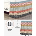 thumbnail image 3 of Boho Wrap Around Bed Skirts for Queen Bed 16" Drop,Bed Skirt with Adjustable Elastic Belt Dust Ruffle Bed Valance for Bedroom Colorful Striped Ethnic Modern Geometric Abstract Art Bed Frame Cover, 3 of 7