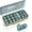 Blue, variant on KRYVN 7-Day Pill Organizer 3 Times a Day, Large Weekly Medicine Box with Detachable Daily Containers, Moisture-Proof Pill Case for Vitamins and Medications, green