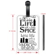 thumbnail image 2 of Live Life with a Little Spice - Luggage ID Tags / Suitcase Identification Cards - Set of 2, 2 of 5