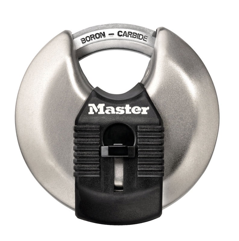 Master Lock 1-1/2' H x 1' W x 2-3/4' L Steel Dual Ball Bearing Locking Disk Padlock 1 pk