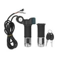 thumbnail image 2 of Electric Scooter Throttle Grip, 1Pair 10 Inch Handlebar Twist Throttle Grip With LCD Display Power Key Locker For Electric Bike Bicycle, 2 of 8