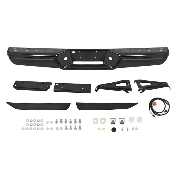 KOJEM Step Bumper Assembly Fit For 1997-2004 Dodge Dakota Powdercoated Black With Bracket
