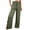Green, variant on EDFBUYKRS Cargo Pants Women High Waist Petite Women's Pants Fashion Pants for Women Casual Bottom Pockets High Waist Sporty Gym Athletic Fit Jogger Pants Trousers Wide Leg Sweatpants S