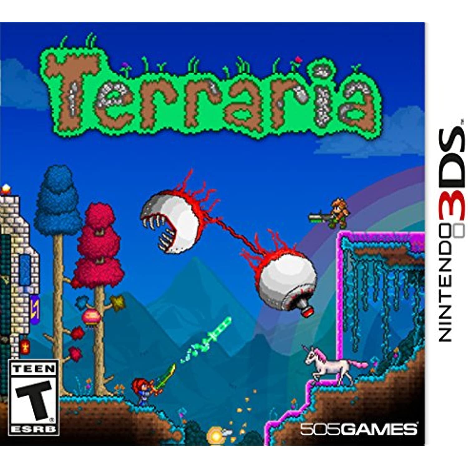 505 games игры. Terraria Nintendo 3ds. Террария на Нинтендо ДС. Nintendo Wii u Terraria. 3ds террария.