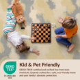 thumbnail image 4 of Design&I 3'x5' Ultra Soft Throw Mat, Plush Rgu Brushstroke Large Classroom Playroom Dining Abstract Flowing Dynamic None Fluffy Washable Easy Care Indoor rug for Bedside Hallway, 4 of 7
