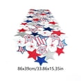 thumbnail image 3 of Tepsmf Independence Day Embroidered Table Runner Patriotic Red White Blue Star Table Runner American Flag Dining Table Decor for Fourth of July Memorial Day Seasonal Home, 3 of 8