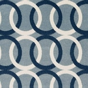 apartment AH Madera Machine Made Geometric Runner, Blue, 2'7" x 7'3"