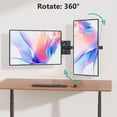 thumbnail image 4 of Soporte de pared para dos monitores WALI 012ARM-38 para 17-38" negro, 4 of 7