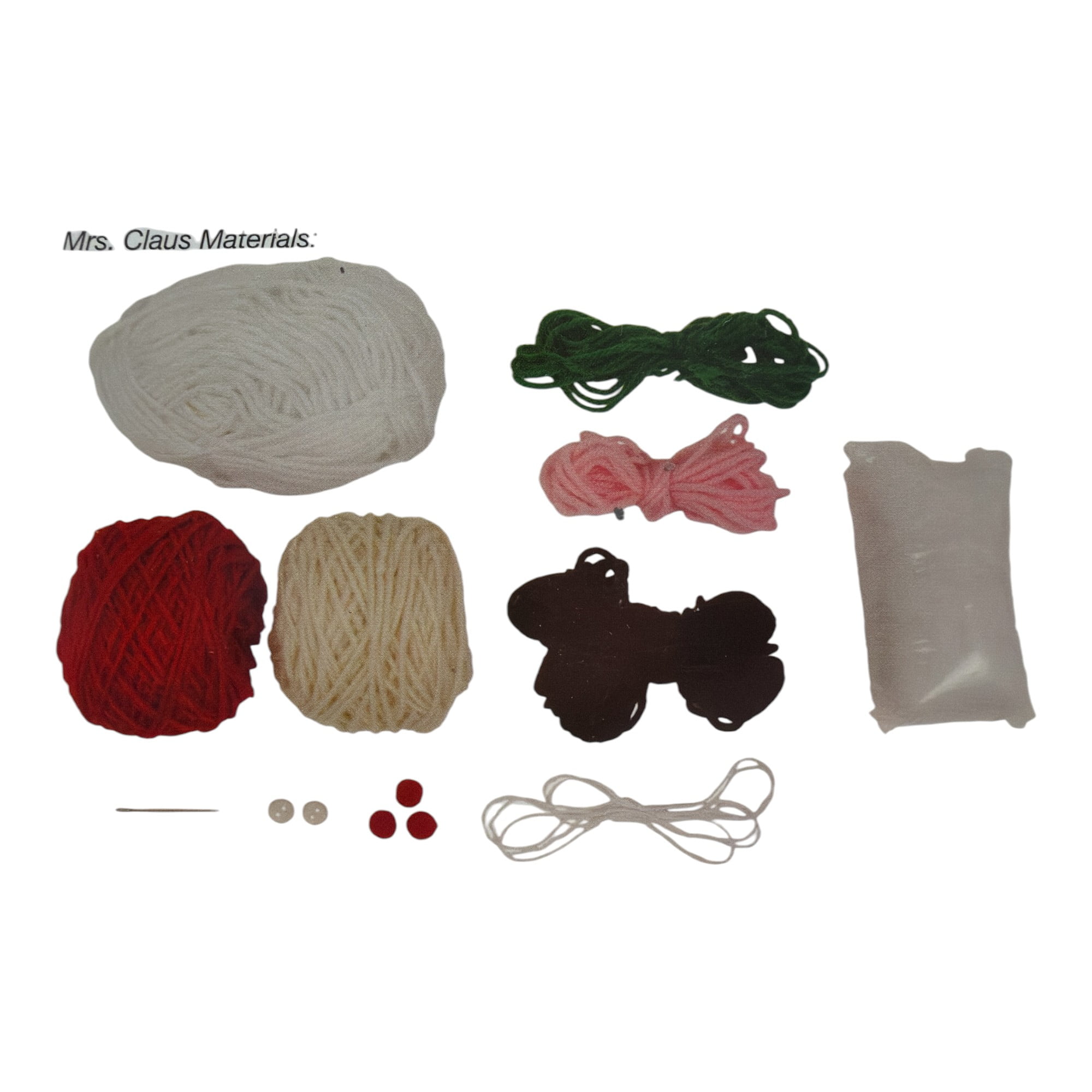 Santa & Mrs. Claus Complete Crochet Kit, Holiday DIY Craft Set