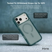 iHome Magsafe Velo Case for iPhone 17 Pro Max, Shockproof, MagSafe Compatible, Camera Guard