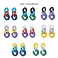 thumbnail image 6 of Linyer 2 Pieces Woman Earring Fashion Acrylic Delicate Ear Jewelry Geometry Circle Danging Drop Earrings Bohemia Accessory Type 1, 6 of 8