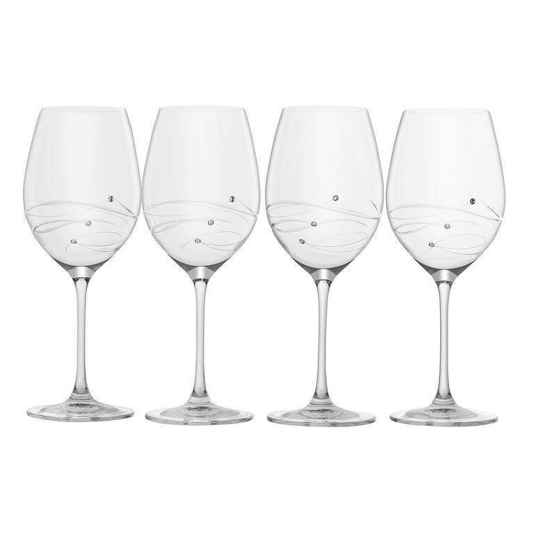 Personalized Sparkle Wine Glasses, Set of 4 by Barski