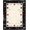Black Cream Red, Pattern 6, variant on Design&I 8'x10' Washable Area Rug Extra Large Skid-Resistant Low Profile Cowboy Horseshoe Entry Border Decorative Covering Bathroom Themed for Living Room, Family