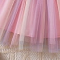 thumbnail image 5 of HCNTES Girls Toddler Kids Summer Princess Dress Short Sleeve Casual Sundress for Little Children Big Kids 3T 4T 5T 6T 7T 8T 9T(6-12 Months,H03-Pink), 5 of 6