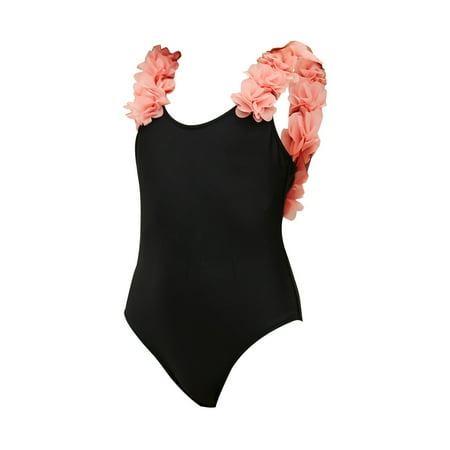 

CHGBMOK Summer Toddler Swimsuit Girls One-Piece Swimsuit Flowers Sling Siamese Beach Quick Dry Bikini