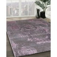 thumbnail image 3 of Ahgly Company Machine Washable Indoor Square Industrial Modern Eggplant Purple Area Rugs, 6' Square, 3 of 7