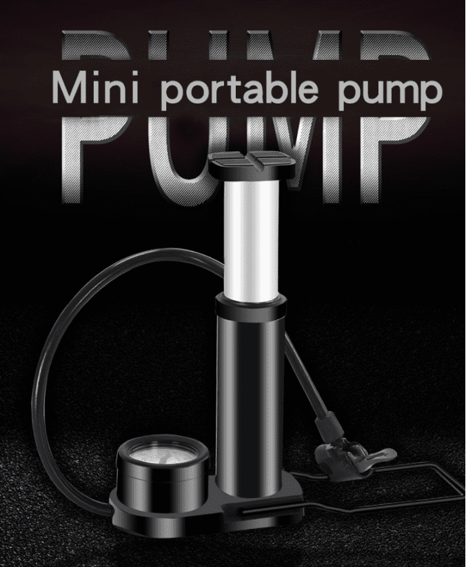 CNKOO Bicycle Pump Motorcycle Aluminum Alloy Foot Portable Air Pump