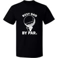 thumbnail image 2 of OXI T-Shirt - Best Dad By Par, Basic Casual T-Shirt for Men's and Women Fleece T-Shirt Short Sleeve - Black Small, 2 of 3