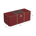 thumbnail image 2 of Elf Stor Christmas Tree Storage Bag with Wheels for 9-Foot Fake Trees (Red), 2 of 7